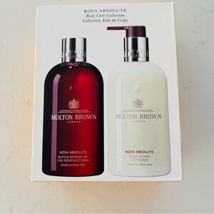 MOLTON BROWN rosa absolute body care collection shower gel and body lotion